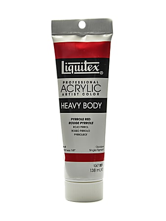 Liquitex Heavy Body Professional Artist Acrylic Colors, 2 Oz, Pyrrole Red, Pack Of 2