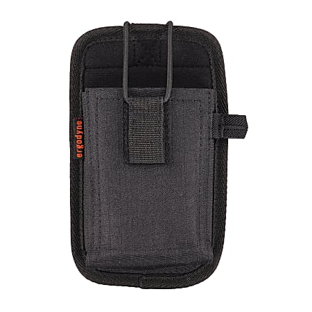 Ergodyne Squids 5544 Phone Style Scanner Holster With Belt Clip/Loop, Small, 7”, Black