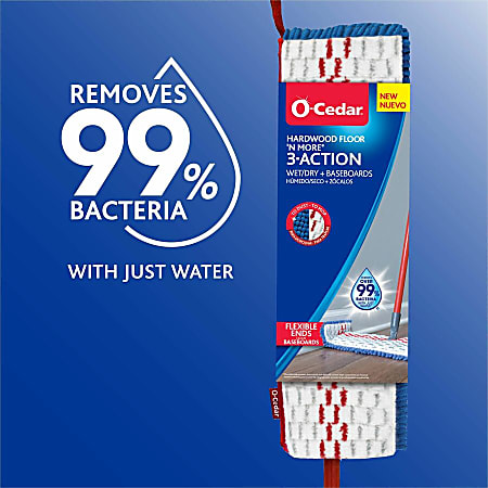 O-Cedar Hardwood Floor 'N More 3-Action Mop Refill - MicroFiber - Multi - 1Each