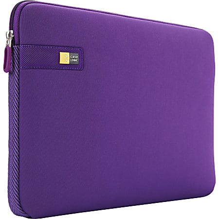 Case Logic LAPS-116-PURPLE Carrying Case (Sleeve) for 15" to 16" Notebook - Purple - Ethylene Vinyl Acetate (EVA) Foam - Textured - 11.8" Height x 16.3" Width x 1.7" Depth