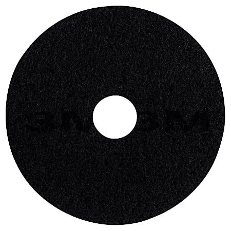 3M™ 7200 Stripping Floor Pads, 16" Diameter, Black, Box Of 5