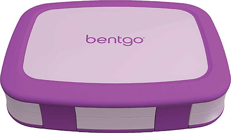 Bentgo Kids Lunch Box, 2"H x 6-1/2"W x 8-1/2"D, Purple