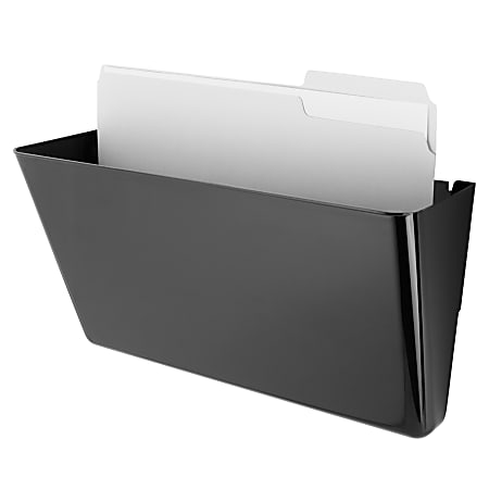 Office Depot® Brand Magnetic Wall Pocket, Letter Size, Black