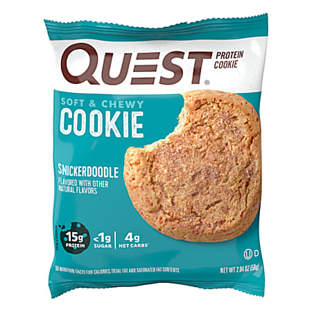 Quest Snickerdoodle Protein Cookies, 2.04 Oz, Total Qty 12