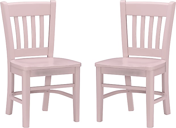 Linon Merrium Kids Chairs, Pink, Set Of 2 Chairs