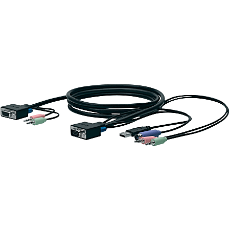 Belkin SOHO KVM Replacement Cable Kit - 6 ft KVM Cable - Gray