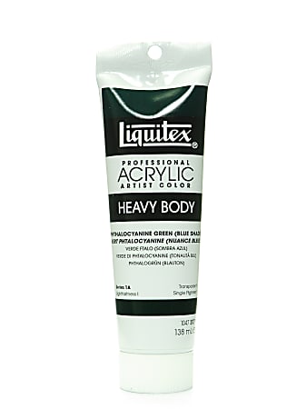 Liquitex Heavy Body Professional Artist Acrylic Colors, 4.65 Oz, Phthalo Green (Blue Shade), Pack Of 2