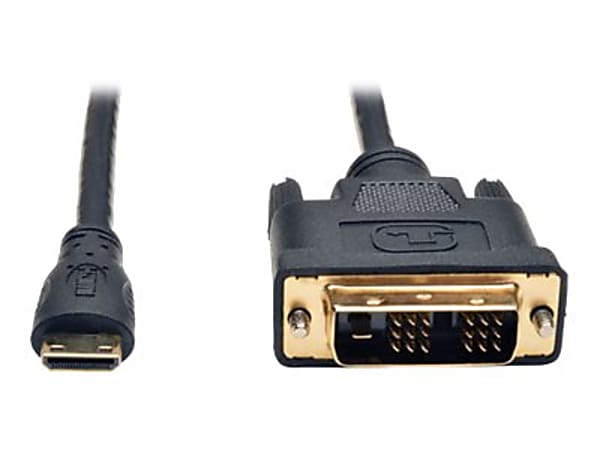 Tripp Lite 10ft Mini HDMI to DVI-D Digital Monitor Adapter Video Converter Cable M/M 10' - HDMI/DVI for Video Device, Camcorder, Digital Camera, Monitor - 10ft - 1 x Mini HDMI Male Digital Audio/Video - 1 x DVI-D