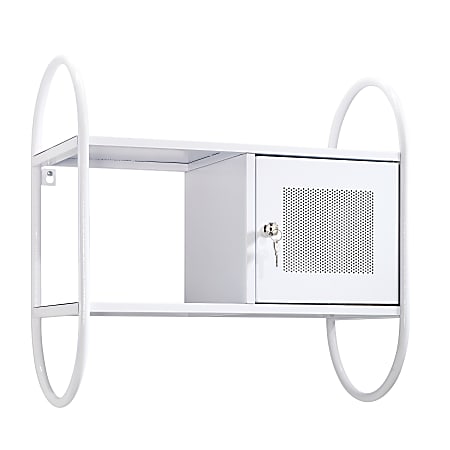 Sauder® Cottage Road Wall Cabinet, 2 Fixed Shelves, White