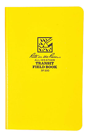 Rite in the Rain 300F All-Weather Transit Bound Books, 4-3/4" x 7-1/2", Yellow, Set Of 6 Books