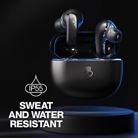 SKULLCANDY　Rail ANC S2IPW　True Black Skullcandy Rail True Wireless Noise Canceling Bluetooth