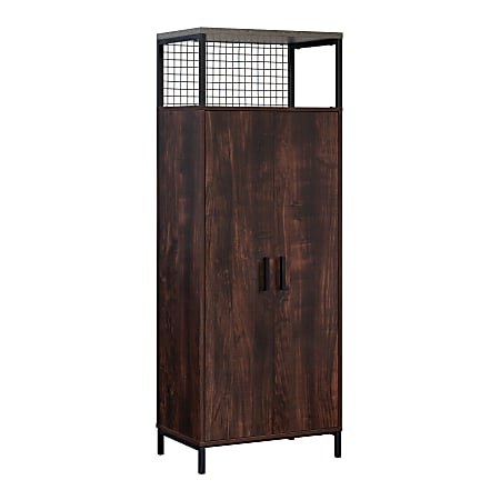 Sauder Market Commons® 24"W 2-Door Storage Cabinet, Rich Walnut™