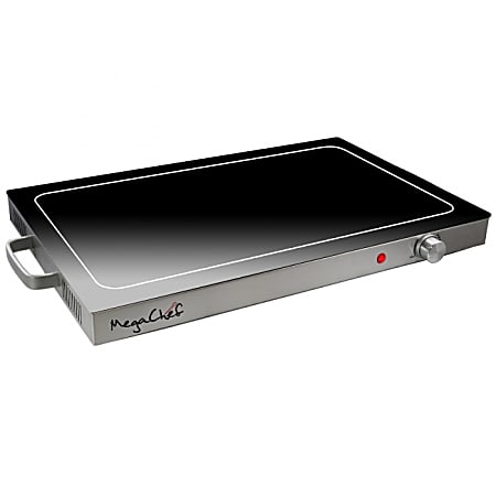 MegaChef Electric Warming Tray, 2-1/2"H x 14"W x 24"D, Black