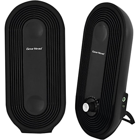 Gear Head SP2500USB 2.0 Speaker System - 3 W RMS - Black