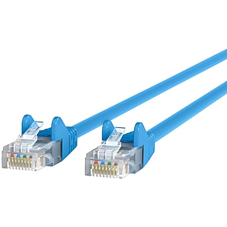 Belkin Cat6 Patch Cable - RJ-45 Male Network - RJ-45 Male Network - 15ft - Blue