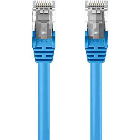 Belkin Cat6 Patch Cable - RJ-45 Male Network - RJ-45 Male Network - 15ft - Blue