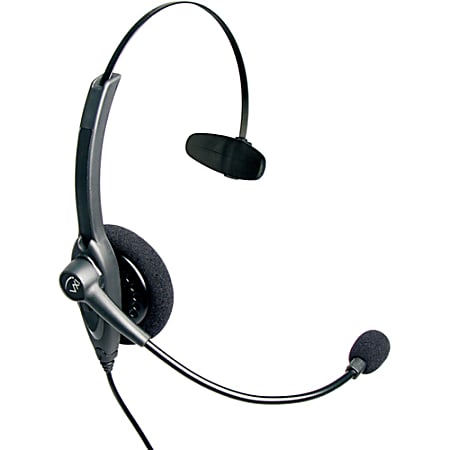 VXi Passport 10P DC Headset - Mono - Quick Disconnect - Wired - 300 Ohm - 200 Hz - 5 kHz - Over-the-head - Monaural - Semi-open - Noise Cancelling Microphone
