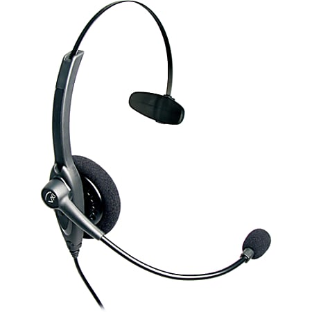 VXi Passport 10V DC Headset - Mono - Quick Disconnect - Wired - Over-the-head - Monaural - Semi-open - Noise Cancelling Microphone