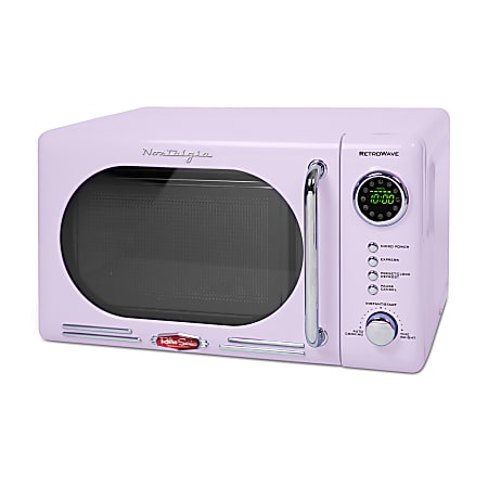 Nostalgia Retro 700W Countertop Microwave Oven, 0.7 Cu. Ft., Lavender
