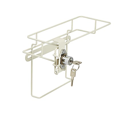 Medline Sharps Container Brackets, Locking, 5 Qt, White, Pack Of 5
