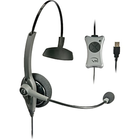 VXi TalkPro UC1 Headset - Mono - USB - Wired - Over-the-head - Monaural - Semi-open - Noise Cancelling Microphone