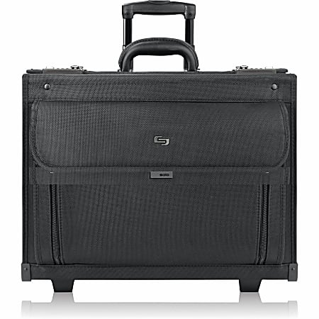 Solo New York Classic Rolling Catalog Case For 17.3 Laptops Black Office Depot