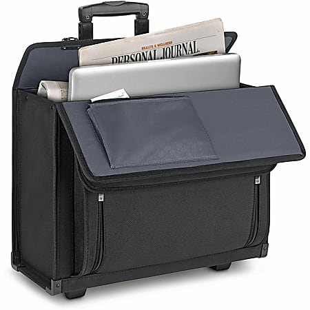Solo Classic Rolling Catalog Case For 17.3 Laptops Black ODP