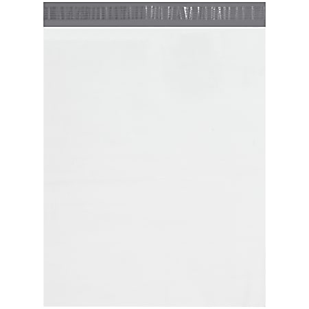 Office Depot® Brand 19" x 24" Poly Mailers With Tear Strips, White, Case Of 250 Mailers