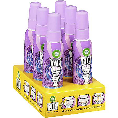  Air Wick V.I.P. Pre-Poop Toilet Spray, 1.9 Oz, Carton of 6 :  Health & Household