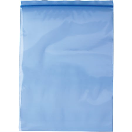 Office Depot® Brand VCI Reclosable 4-mil Poly Bags, 12" x 18", Blue, Case Of 250