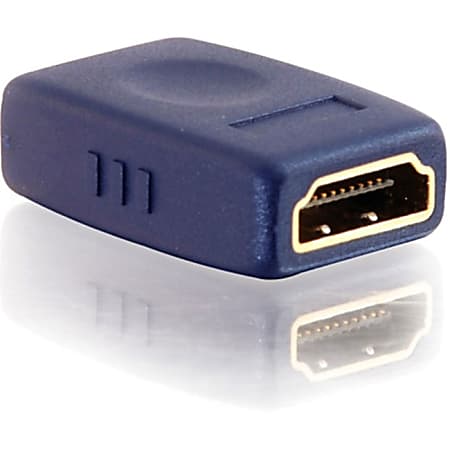 C2G HDMI Coupler - Velocity - Female to Female - 1 x Type A Female - 1 x Type A Female - Blue