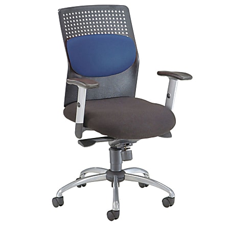 OFM AirFlo Series Fabric Chair, Blue/Black-Silver