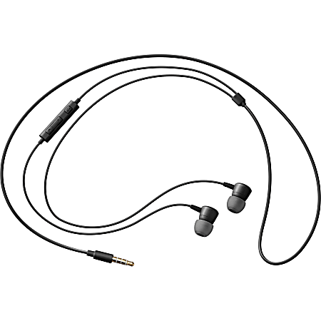 Samsung HS130 Wired Headset w/ Inline Mic, Black