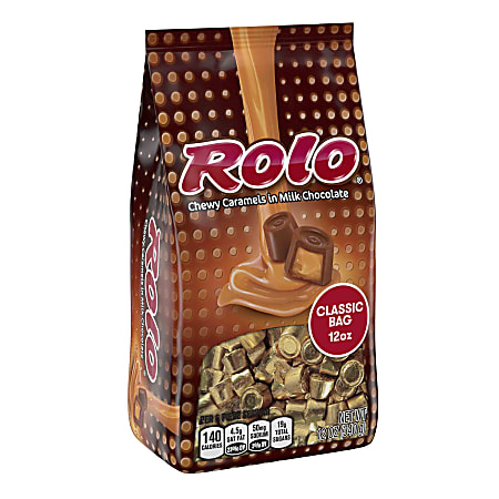 Rolo Caramels In Milk Chocolate, 12 Oz, Pack Of 3 Bags