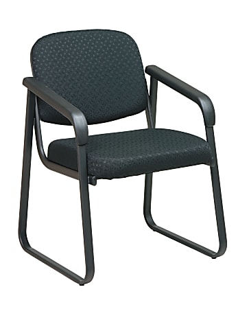 Office Star™ Work Smart® Deluxe Guest Chair, Black