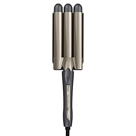 Conair® InfinitiPRO Triple Barrel Waver, 1”, Black/Gold