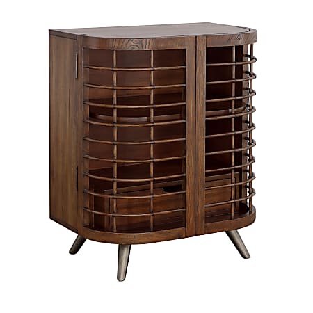 Coast to Coast Brixton Mid Century Modern 30 W 2 Door Cabinet Manchester Brown ODP Business Solutions