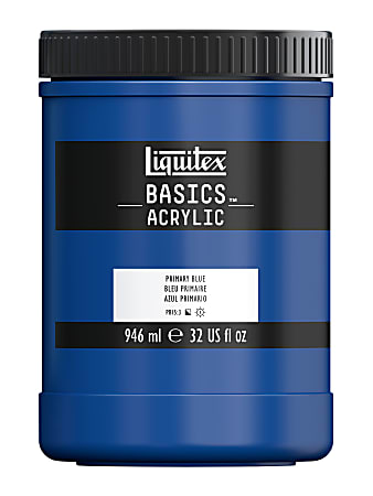Liquitex Basics Acrylic Paint, 32 Oz Jar, Primary Blue