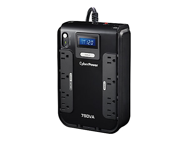 CyberPower Intelligent LCD CP750LCD - UPS - 420 Watt - 750 VA - 7 Ah - USB - output connectors: 8