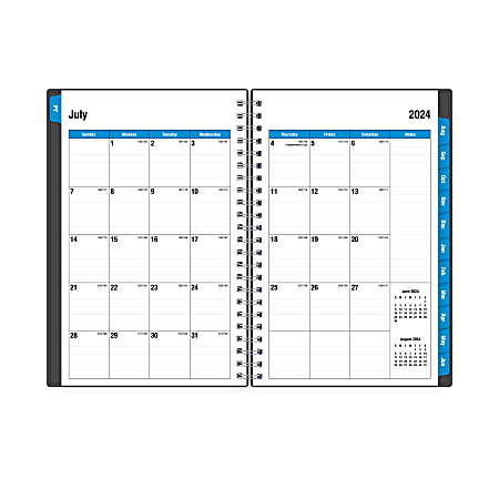 2024 2025 Blue Sky Planning WeeklyMonthly Calendar 5 x 8 Collegiate