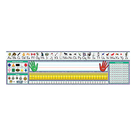 North Star Teacher Resources Canadian Primary Desk Plates, 19" x 5", Traditional Manuscript Canadian, Pack Of 36 Plates, Set Of 3 Packs