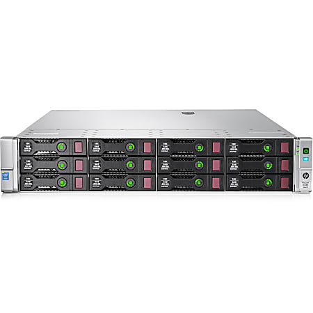 HP ProLiant DL380 G9 2U Rack Server - 1 x Intel Xeon E5-2620 v3 Hexa-core (6 Core) 2.40 GHz - 16 GB Installed DDR4 SDRAM - 2 x 800 W