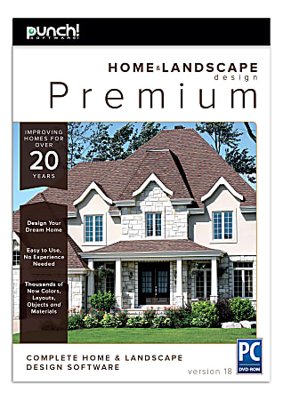 Punch!® Home And Landscape Design Premium v18, Disc