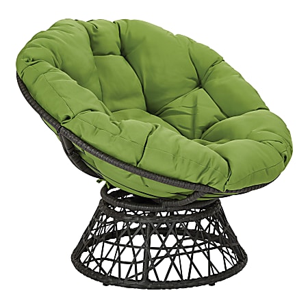 Office Star™ Papasan Chair, Green/Black