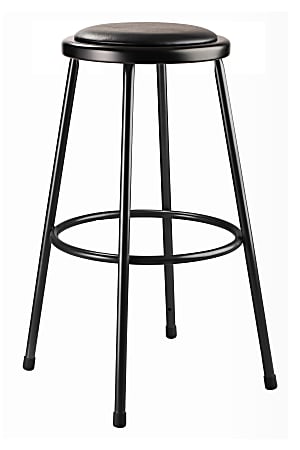 National Public Seating 6400 Series Padded Stools Black Pack Of 2 ...