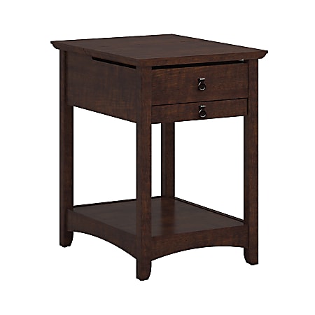 Bush Furniture Buena Vista Laptop End Table, Madison Cherry, Standard Delivery