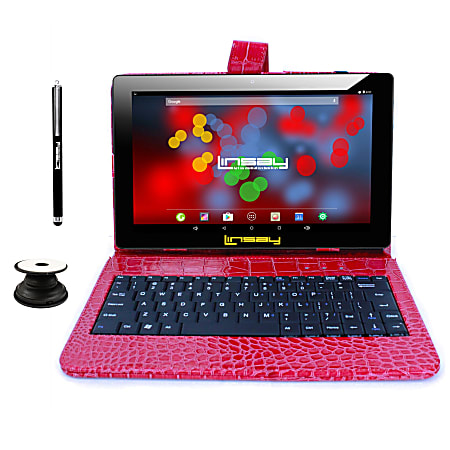 Linsay F10IPS Tablet, 10.1" Screen, 2GB Memory, 64GB Storage, Android 13, Red Crocodile