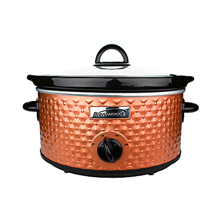 Brentwood 3.5 Quart Slow Cooker Copper - Office Depot