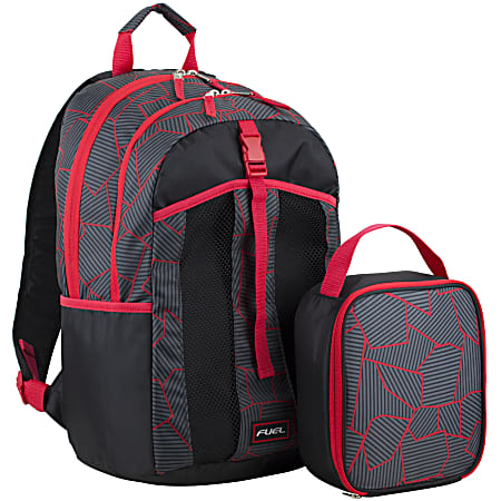 Fuel Deluxe Lunch Bag And Backpack Set, Geometric Cracks