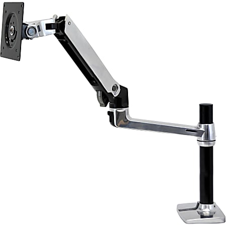 Ergotron Mounting Arm for Flat Panel Display - Black - Height Adjustable - 24" Screen Support - 20 lb Load Capacity - 75 x 75, 100 x 100 - VESA Mount Compatible